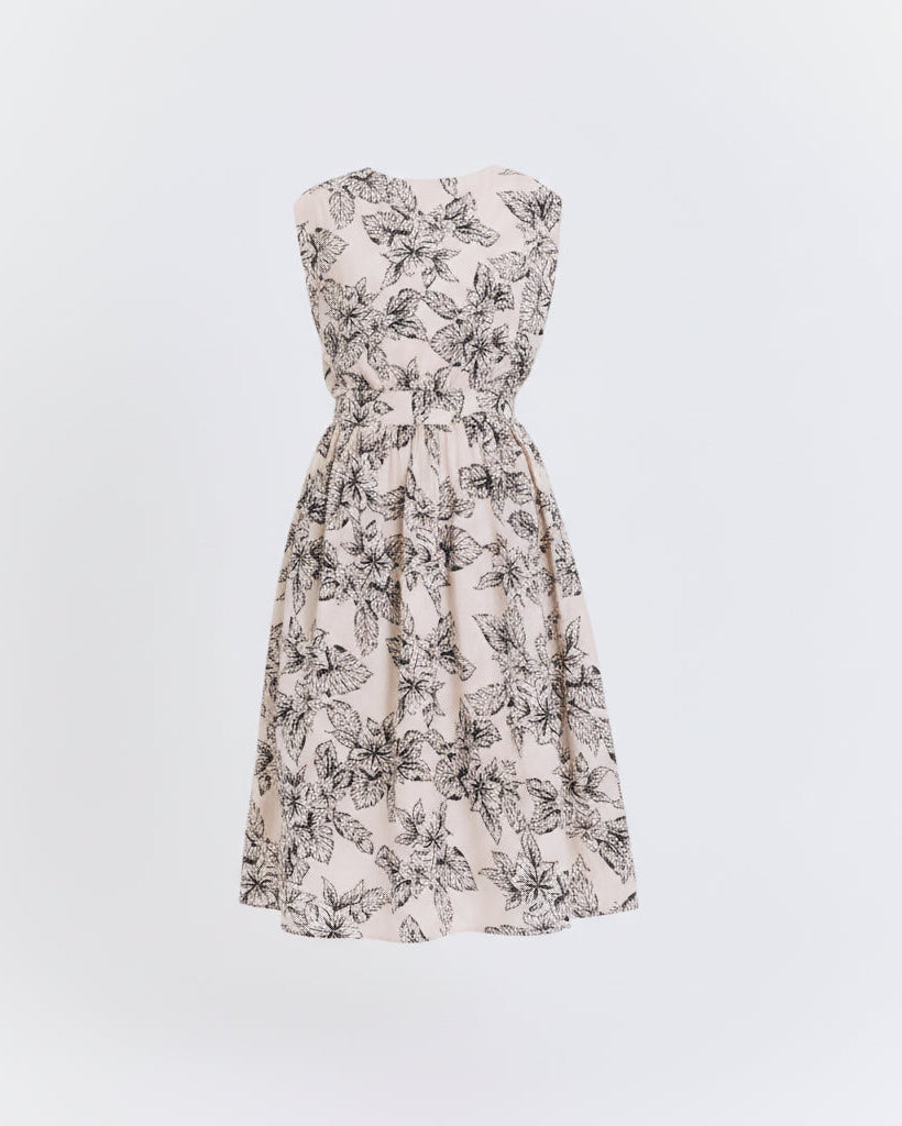 Antique Botanical Garden Dress (Beige)