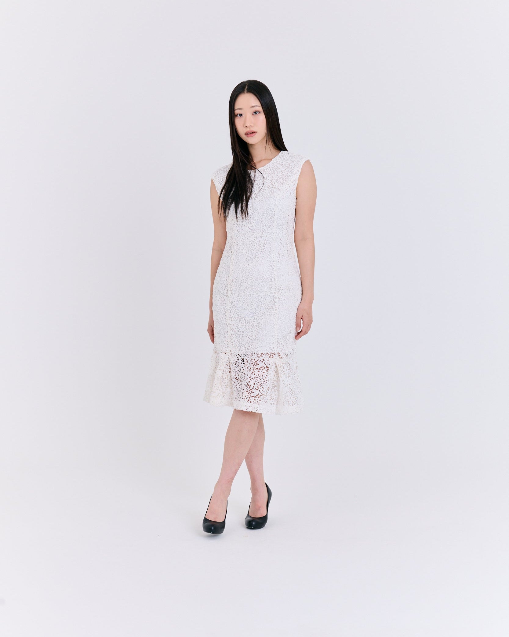 MIDI DRESS WHITE