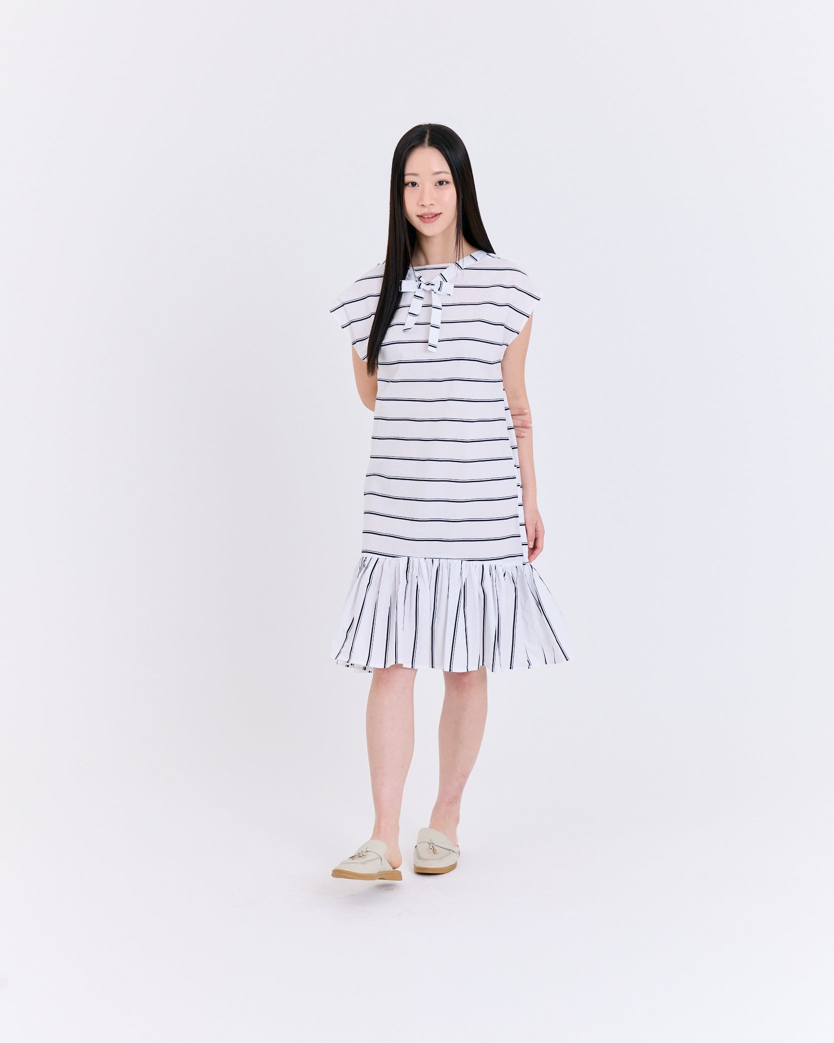 A striped dress