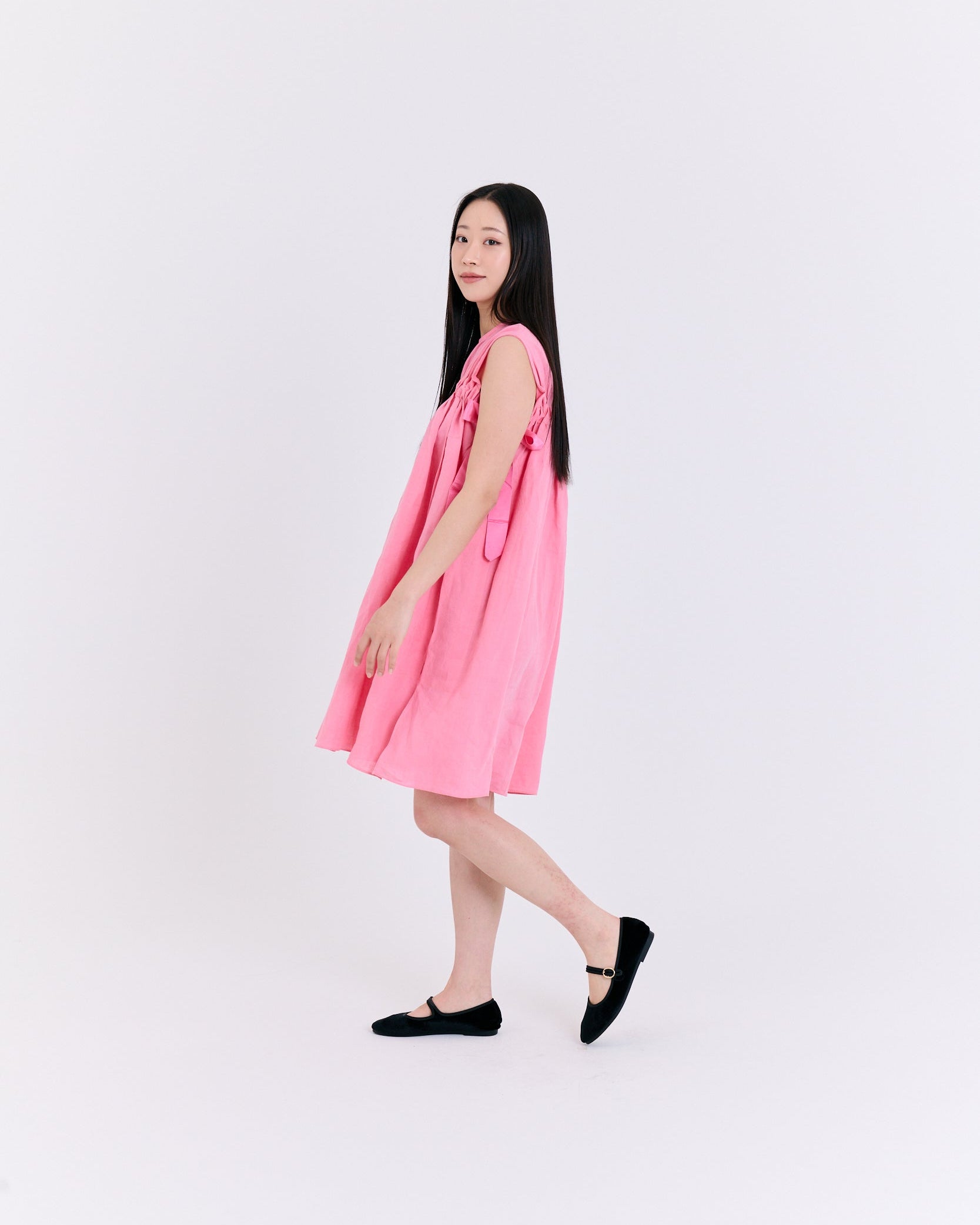 Cute Pink Midi Dress