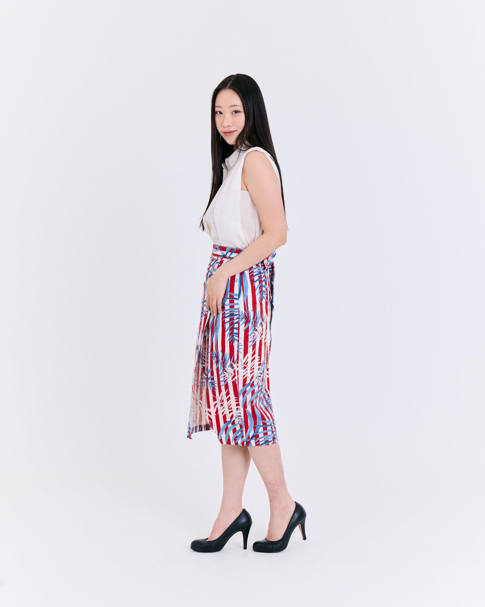 Marine Breeze Tropical Wrap Skirt