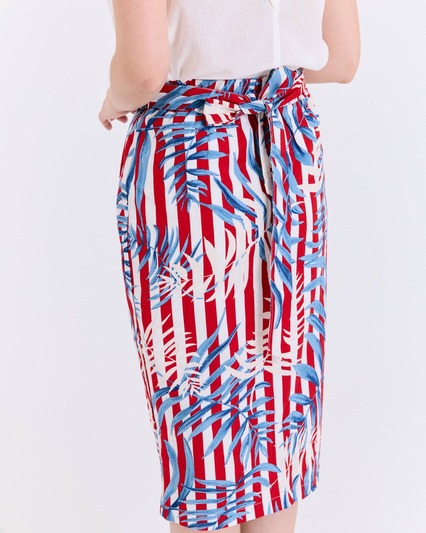 Marine Breeze Tropical Wrap Skirt