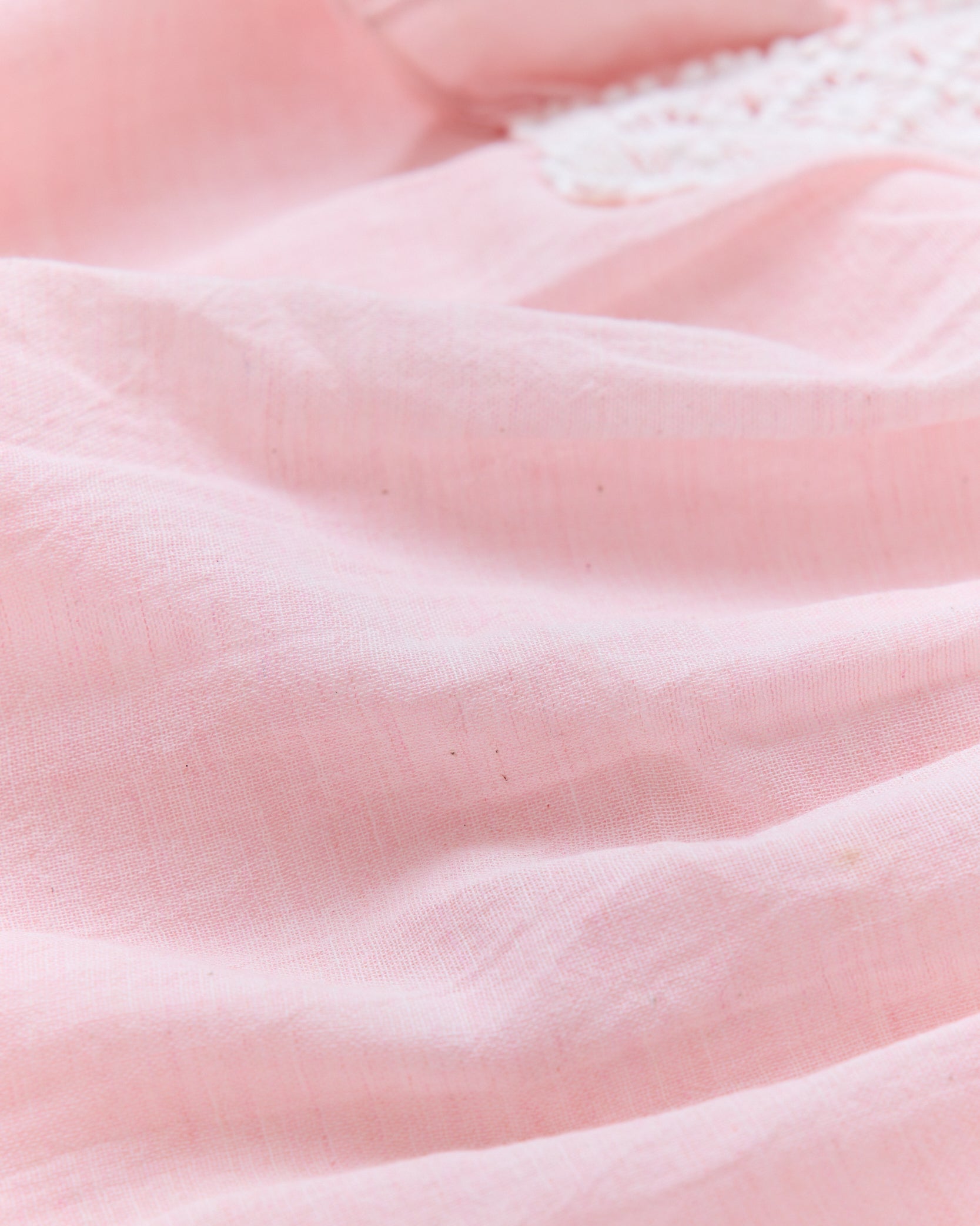 Peony Lace Ruffle Long Dress (Pink)