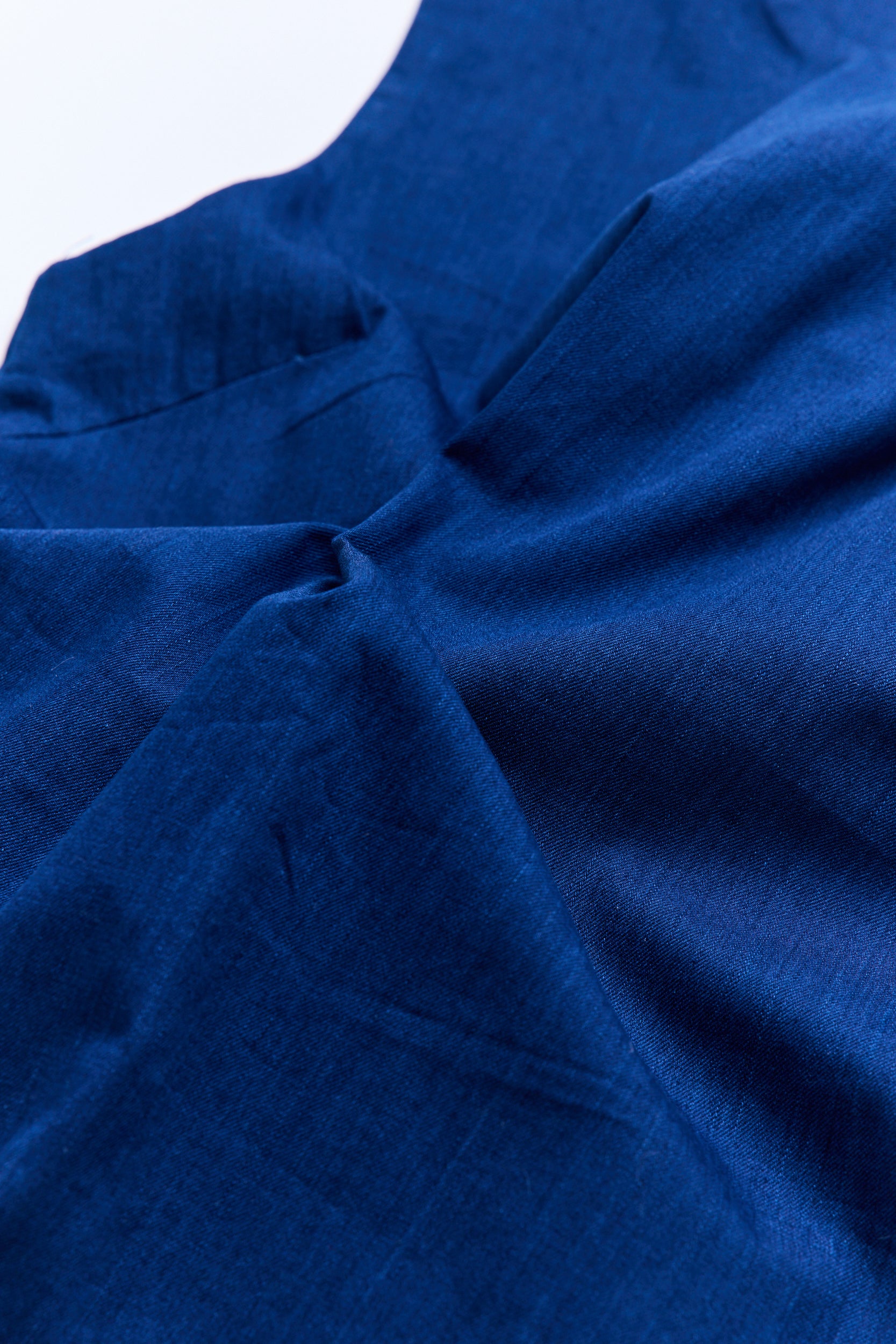 Deep Ocean Asymmetric Slit Dress (Blue)
