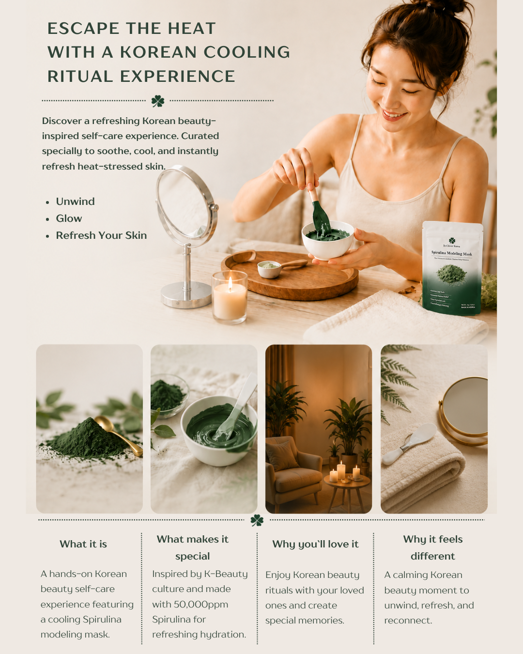 Spirulina Modeling Mask