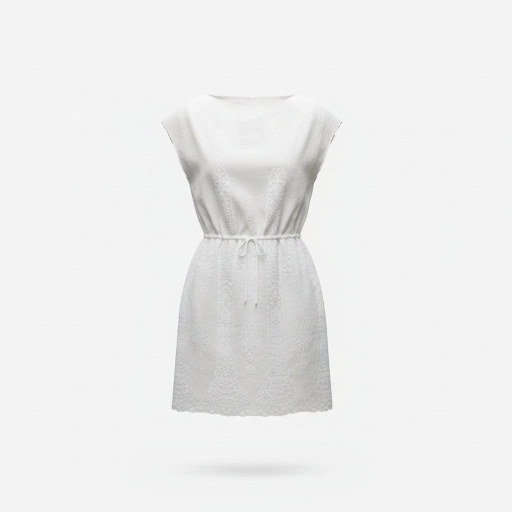 MIDI DRESS WHITE
