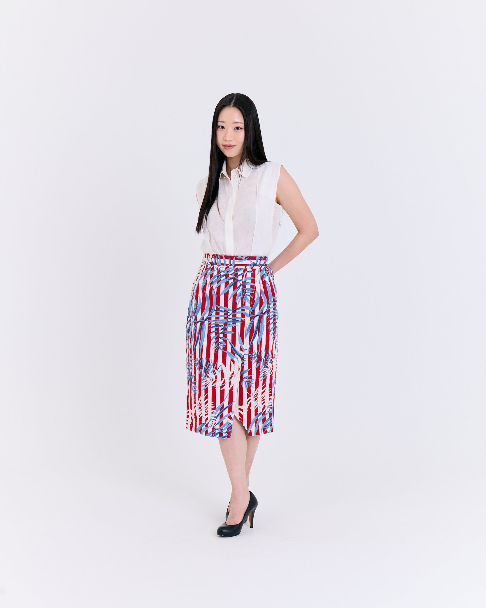 Marine Breeze Tropical Wrap Skirt