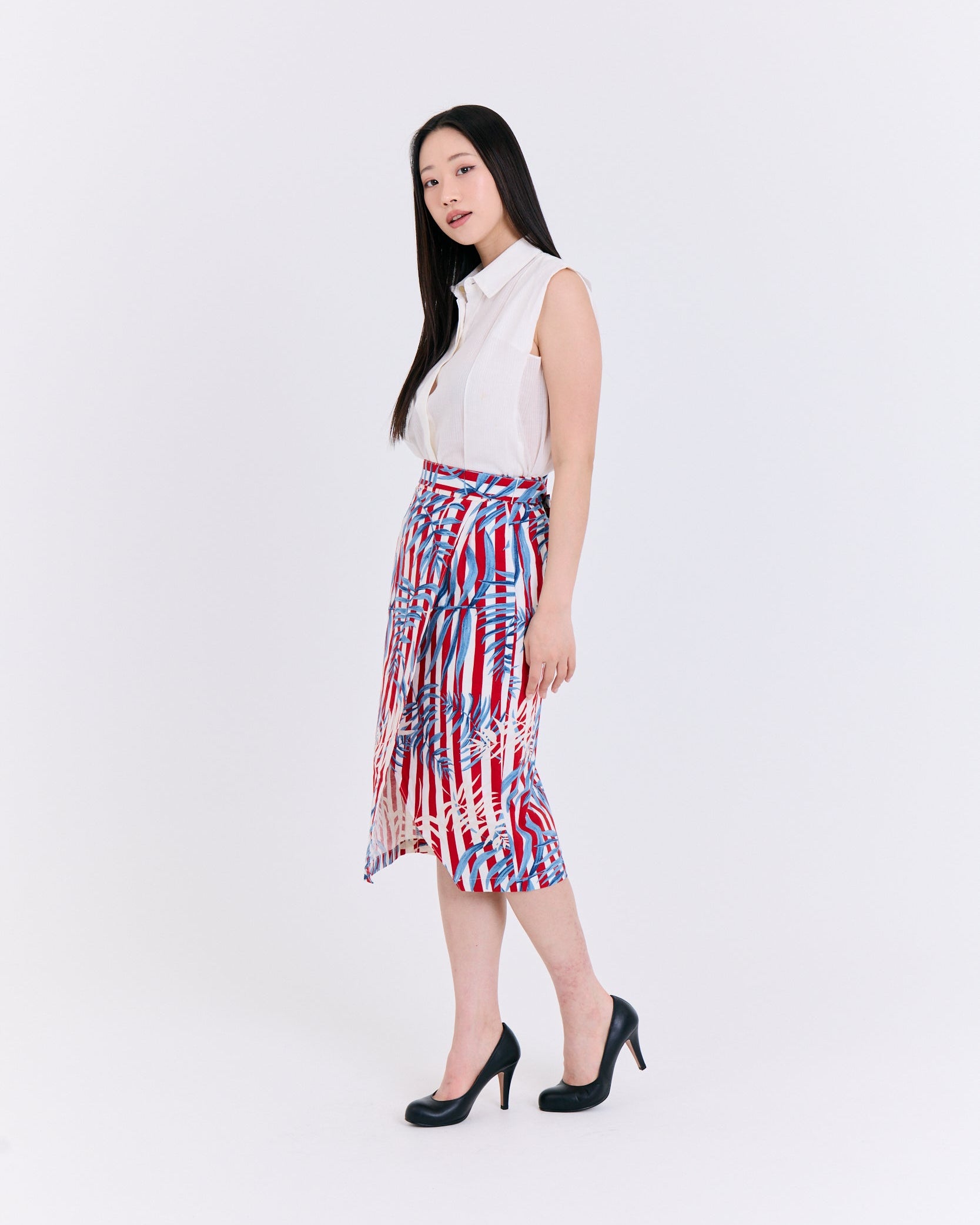Marine Breeze Tropical Wrap Skirt