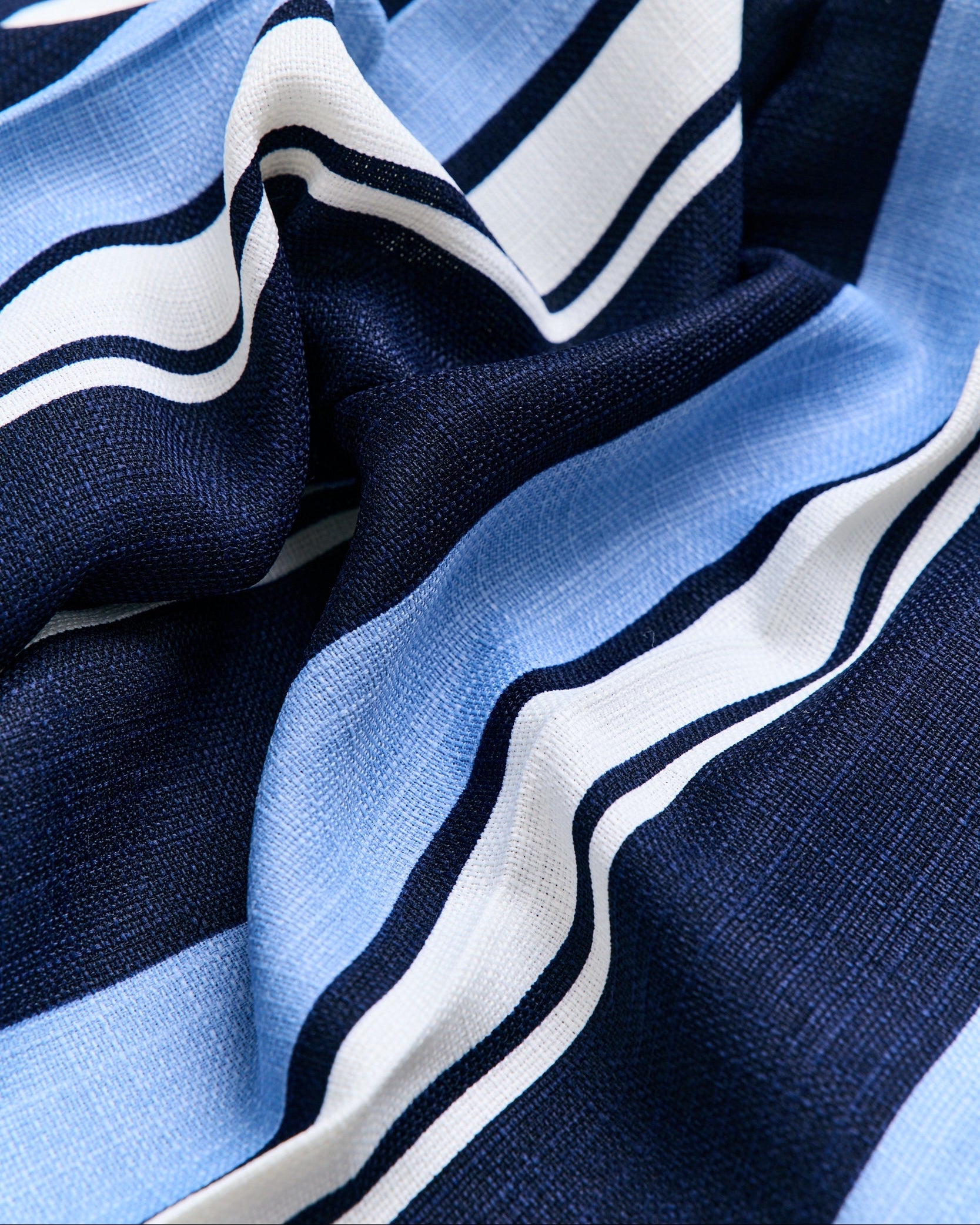 Graphic Stripe Wide Culottes (Blue/Black)